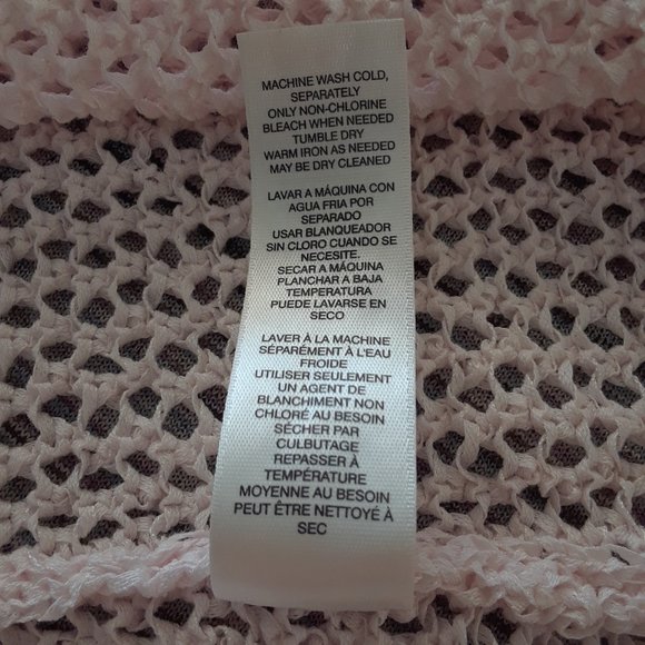 Chico's Pink Open Front Shawl Neck Knit Cardigan - Picture 11 of 12